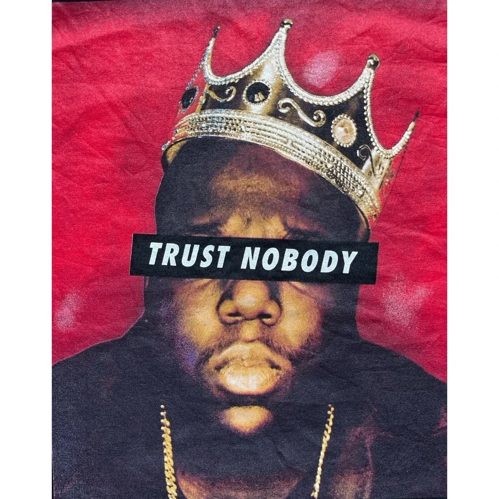 The Notorious B.I.G Trust Nobody Graphic T-Shirt Size‎ Large NWOT